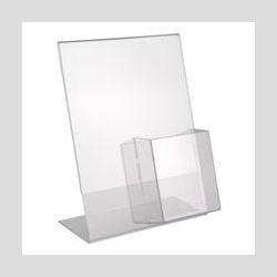 8.5''W x 11''H Slanted Sign Holder with Brochure Holder