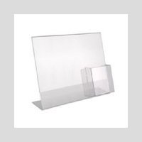 11''W x 8.5''H Slanted Sign Holder with Brochure Holder