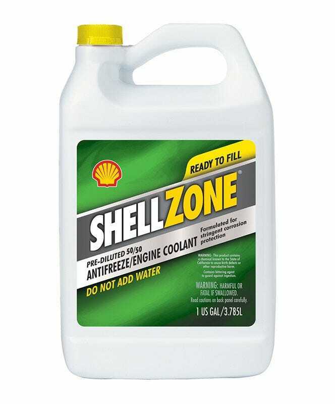 ShellZone Pre-Diluted 50/50 Antifreeze/Coolant, 1 Gal.