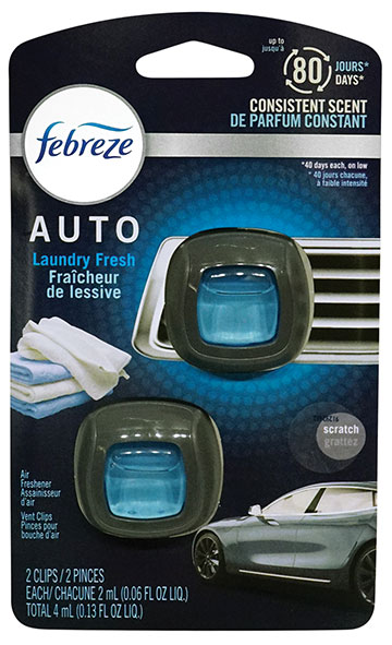 2-Pack Febreze Vent Clip Air Freshener | Laundry Fresh