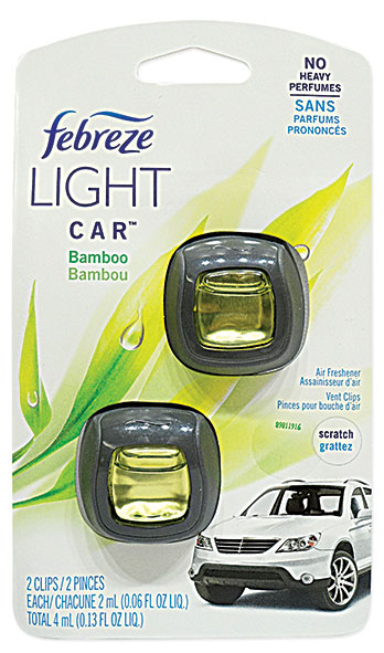 2-Pack Febreze Vent Clip Air Freshener | Light, Bamboo