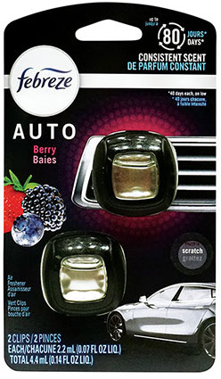 2-Pack Febreze Vent Clip Air Freshener | Berry Scent