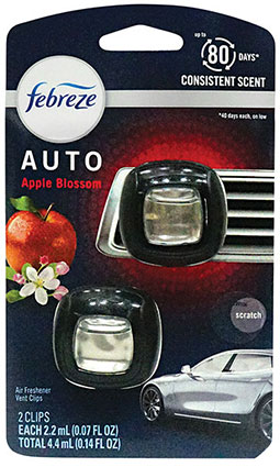2-Pack Febreze Vent Clip Air Freshener | Apple Blossom