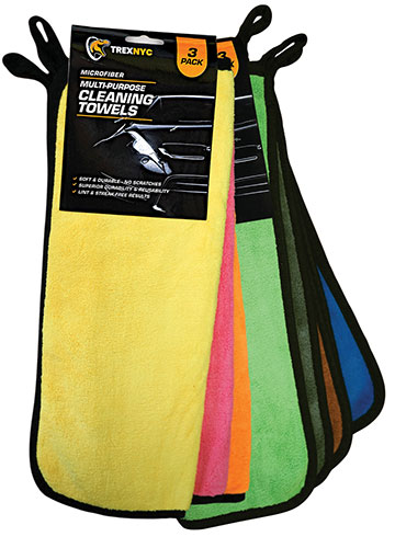 Microfiber Multi-Purpose Cleaning TOWELs, 3-pack