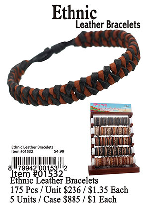 Ethnic LEATHER Bracelets