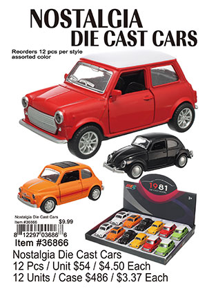 Nostalgia DIE CAST Cars