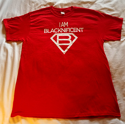 I Am Blacknificent Adult T-SHIRT - Red