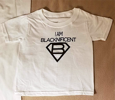I Am Blacknificent T-SHIRT - White