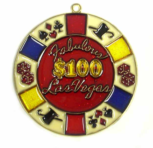 Las Vegas $100 Chip SUNCATCHER