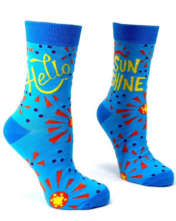 Hello Sunshine Women's Crew SOCKS