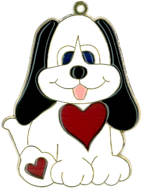 Dog/Heart SUNCATCHER (CLOSEOUT)