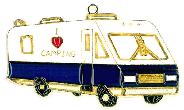 I Love CAMPING RV Suncatcher