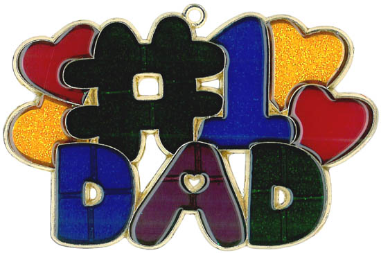 # 1 Dad Suncatcher (CLOSEOUT)