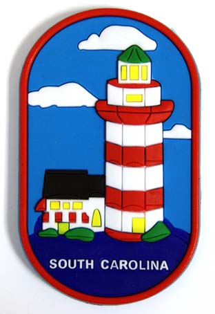 South Carolina PVC Light House Magnet