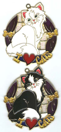 I Love Cats Suncatcher (WHITE out of stock)