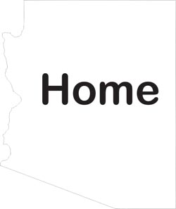 Arizona Map Home Decal Window Sticker