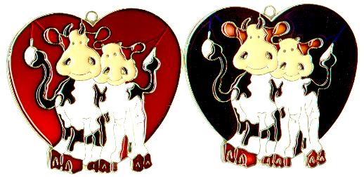 Cow/Heart Suncatcher