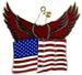 Eagle with Flag SUNCATCHER
