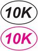 10K 10 Kilometer Road Race Premium DECAL Window Sticker