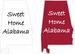 Sweet Home Alabama Map DECAL Window Sticker