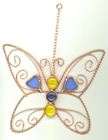 Wire Butterfly Suncatchers