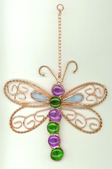 Wire Dragonfly Suncatchers