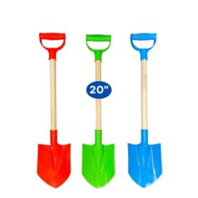 Jr Wooden Shovel with Plastic Handle