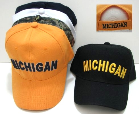 Michigan Embroidered Twill CAP