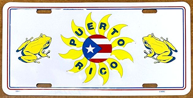 PUERTO RICO Metal License Plate