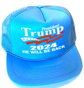 1 gPresident Trump 2024 CAPS - light blue