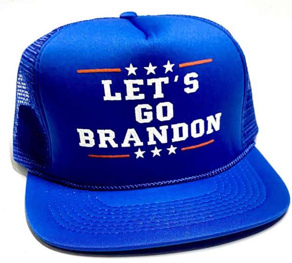 1 eLet's Go Brandon printed HATs - royal blue