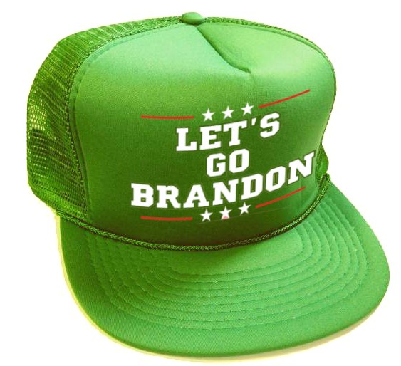 1 eLets Go Brandon printed HATs - kelly green