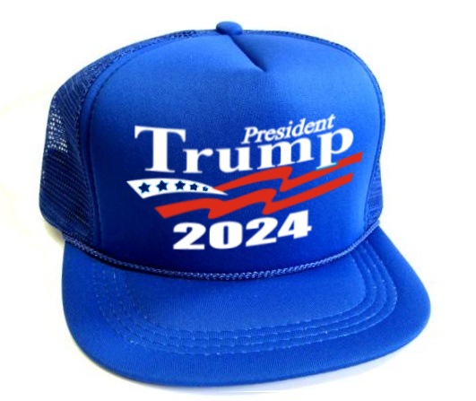 1 gPresident Trump 2024 printed YOUTH HATs - royal
