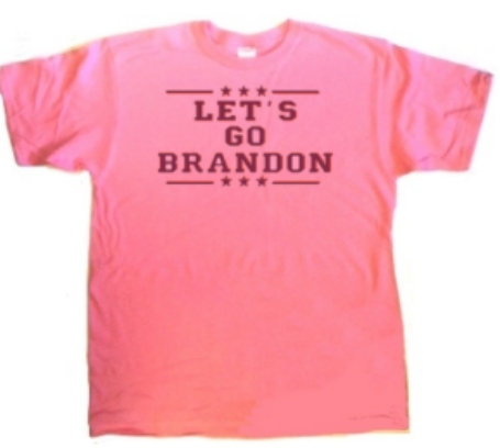 1 dLet's Go Brandon printed pink t-SHIRTs