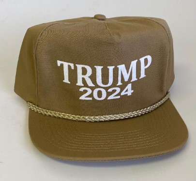 1 aTrump 2024 Golf HATs-tan