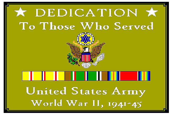 Military Army Dedication to Those Who Served