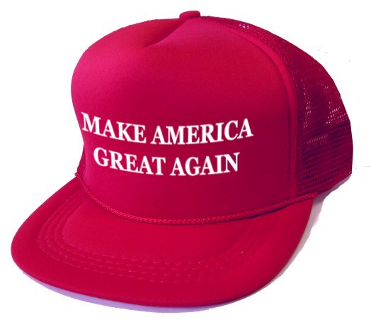 1) Youth Printed Caps - Make America Great Again - RED