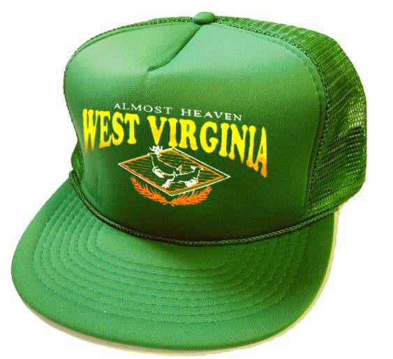 Printed West Virginia Mesh Caps