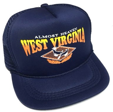 Printed West Virginia Youth Mesh Caps