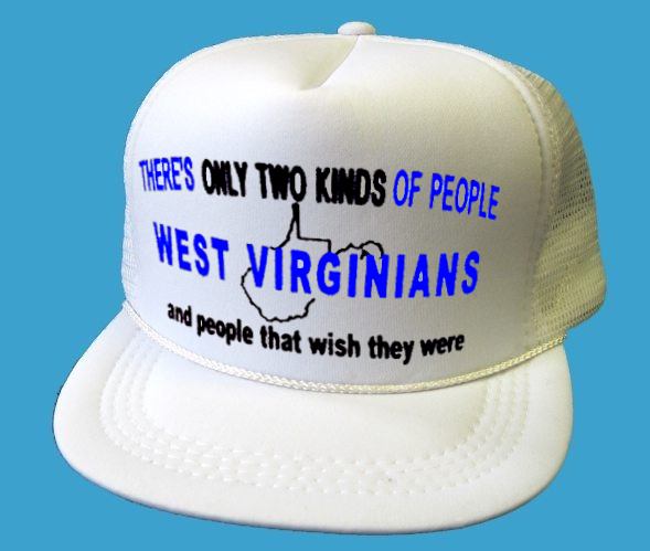 Printed West Virginia Youth Mesh Caps