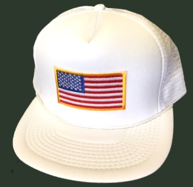 US FLAG Mesh Hat With Embroidered Patch