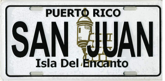 PUERTO RICO Metal License Plate