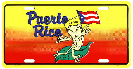 PUERTO RICO Metal License Plate