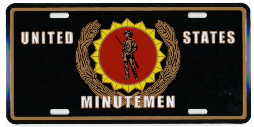 Military Metal LICENSE PLATE