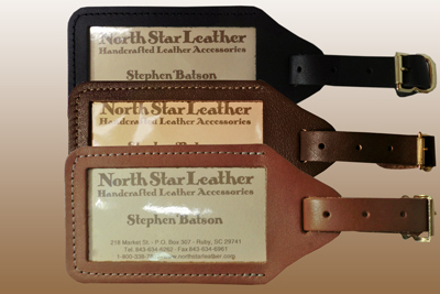 BusINess Card Leather Luggage Tag