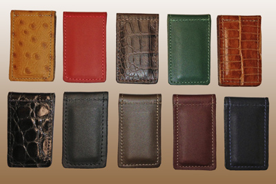 LEATHER Magnetic Money Clip