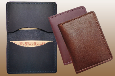 Leather BusINess Card Case Assoreted Seconds