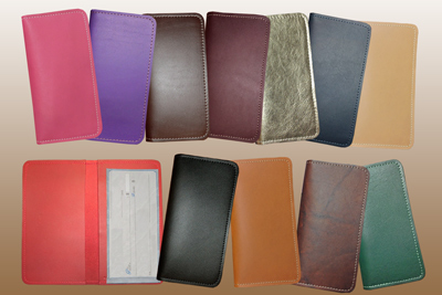 Leather Side Mount Checkbook COVER