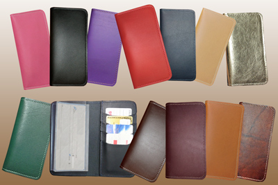 Leather Credit Card Checkbook Cover