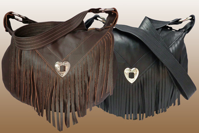 LEATHER Fringe Bag